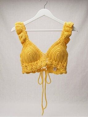 Yellow Crochet Top